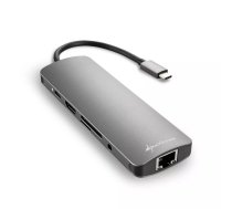 Sharkoon USB 3.0 Type C Combo Adapter interfeisa karte/adapteris HDMI, RJ-45, USB 3.2 Gen 1 (3.1 Gen 1)