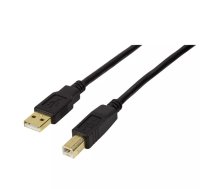 LogiLink UA0265 USB kabelis 15 m USB 2.0 USB A USB B Melns