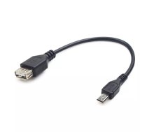 Gembird USB A - Micro-USB B, 0.15m USB kabelis 0,15 m USB 2.0 Melns