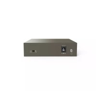 Tīkla slēdzis TENDA TEG1105P-4-63W-EU, 5x Gigabit RJ-45, 4x PoE (kopā 57,8 W), pārslēgšanas jauda 10 Gbit/s