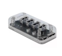 USB Hubs DeLOCK 64087 Caurspīdīgs