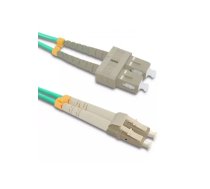 Tīkla kabelis Qoltec 54351 2x LC 2x SC OM4 5 m Zaļš