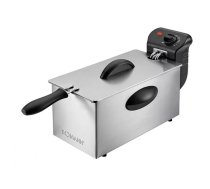 Eļļas katls Bomann FR 2264 CB, 3 L tilpums, 2000 W, melns/nerūsējošais tērauds