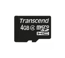 Transcend TS4GUSDC4 zibatmiņa 4 GB MicroSDHC