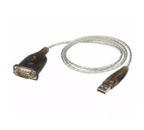 ATEN UC232A1-AT seriālais kabelis Melns, Metālisks 1 m USB Type-A DB-9