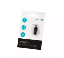 Kabelis Forever Micro USB uz USB Type‑C T_0014093, 1 m, datu pārraide un uzlāde