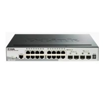 D-Link DGS-1510-20 tīkla pārslēgs Vadīts L3 Gigabit Ethernet (10/100/1000) Melns