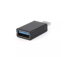 USB grafikas adapteris Gembird A-USB3-CMAF-01 — USB Type-C uz USB (USB 2.0 / 3.2 Gen 1), melns kompakts