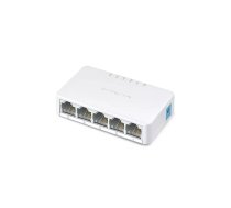 Nevadāms galda slēdzis MERCUSYS MS105 — 5× Fast Ethernet (10/100) porti, balts