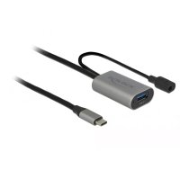 DeLOCK 85391 USB kabelis 5 m USB 3.2 Gen 1 (3.1 Gen 1) USB A USB C Melns, Pelēks