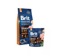 Brit Premium by Nature Senior S+M 15 kg Ābols, Cālis, Kukurūza