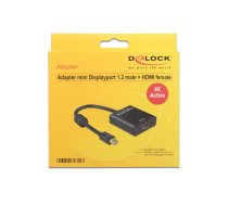 DeLOCK 62611 video kabeļu aksesuārs 0,2 m Mini DisplayPort HDMI Type A (Standard) Melns