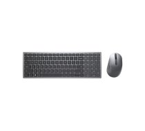 Klaviatūra Pele DELL KM7120W Bezvadu Bluetooth QWERTZ Vācu Pelēks Titāns