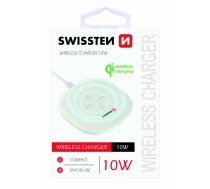Bezvadu lādētājs SWISSTEN SW-W-10W-WH 10 W ar USB-C kabeli 1,5 m