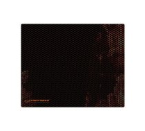 Pelēs paliktnis ESPERANZA EGP101R — spēļu poliestera, izmērs S 250×200×2 mm, neslīdoša pamatne, oranža rakstaina virsma