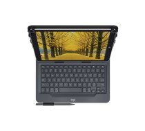 Logitech Universal Folio with integrated keyboard for 9-10 inch tablets Melns Bluetooth sistēma QWERTY Britu angļu valoda