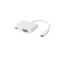 Deltaco USBC-VGA2 dokstacija USB 2.0 Type-B Balts