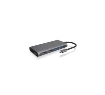 ICY BOX IB-DK4050-CPD Vadu USB 3.2 Gen 1 (3.1 Gen 1) Type-C Antracīts