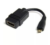 StarTech.com HDADFM5IN HDMI kabelis 0,127 m HDMI Type A (Standard) HDMI Type D (Micro) Melns