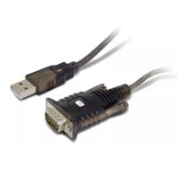 Techly IDATA-USB2-SER-1 seriālais kabelis Melns 1,5 m USB Type-A DB-9