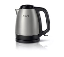 Elektriskais tējkanna Philips HD9305/21 — 1,5 L, 2200 W, melna, nerūsējošā tērauda korpuss