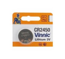 CR2450 baterijas Vinnic litija 3V- iepakojumā 1 gb.