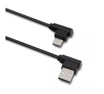Qoltec 50495 USB kabelis 1 m USB 3.2 Gen 1 (3.1 Gen 1) USB C USB A Melns