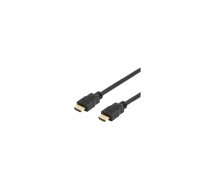 Deltaco HDMI-1010D-DO HDMI kabelis 1 m 2 x HDMI Type A (Standard) Melns