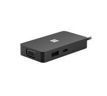 Microsoft USB-C Travel Hub Black USB grafiskais adapteris Melns