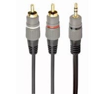 Gembird CCA-352-5M audio kabelis 3.5mm 2 x RCA Melns