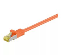 Goobay RJ-45 CAT7 0.5m tīkla kabelis Oranžs 0,5 m S/FTP (S-STP)