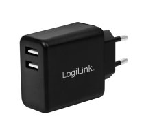 LogiLink PA0210 PDA/mobīlo telefonu lādētājs Universāls Melns AC Iekštelpas