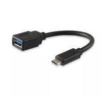 Equip 133455 USB kabelis USB 3.2 Gen 1 (3.1 Gen 1) 0,15 m USB C USB A Melns