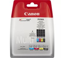 Canon CLI-551 C/M/Y/BK tintes kārtridžs 4 pcs Oriģināls Standarta produktivitāte Melns, Tirkīzzils, Dzeltens, Fuksīns