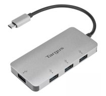 Targus ACH226EU interfeisa centrmezgls USB 3.2 Gen 1 (3.1 Gen 1) Type-C 5000 Mbit/s Sudrabs