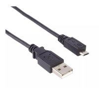 PremiumCord KU2M07F USB kabelis 0,75 m USB 2.0 USB A Micro-USB B Melns