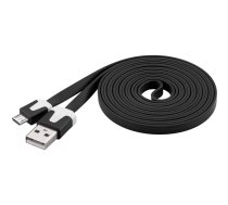 PremiumCord KU2M2FP2 USB kabelis 2 m USB 2.0 USB A Micro-USB B Melns