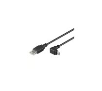 PremiumCord Kabelis micro USB 2.0, A-B, 90°, 3m