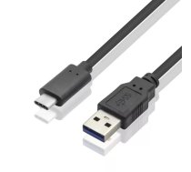 PremiumCord KU31CK05BK USB kabelis 0,5 m USB 3.2 Gen 2 (3.1 Gen 2) USB C USB A Melns