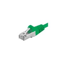 Tīkla kabelis Premiumcord Patch kabelis CAT6a S-FTP RJ45-RJ45 0.25m zaļš