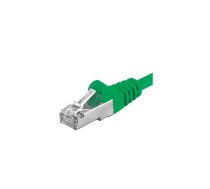 Premiumcord Patch kabelis CAT6a S-FTP, RJ45-RJ45, AWG 26/7 0,25m, zaļš