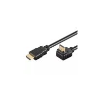 PremiumCord HDMI+Ethernet, M/M 90, 1m HDMI kabelis HDMI Type A (Standard) Melns