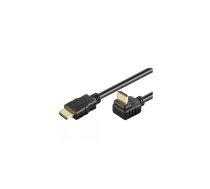 PremiumCord kabelis HDMI+Ethernet, zlac., 270°, 2m