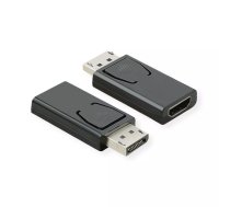 VALUE 12.99.3158 kabeļu spraudņu pāreja DisplayPort HDMI Melns