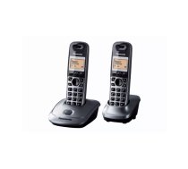 Panasonic KX-TG2512 telefons DECT telefons Zvanītāja ID Pelēks