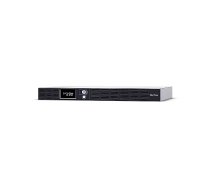 Rackmount Line-Interactive UPS CYBERPOWER OR1500ERM1U — 1.5 kVA / 900 W, 6× C13 kontaktligzdas, LCD, maināma VRLA baterija, 1U, sudraba