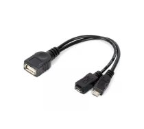 PremiumCord USB samazināšanas kabelis USB A/majiņš+Micro USB/majiņš - Micro USB/majiņš OTG