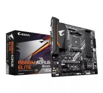 Mātesplate GIGABYTE B550M AORUS ELITE micro ATX, AMD B550, Socket AM4, 4x DIMM DDR4, 128 GB, 2x M.2, 4x SATA III