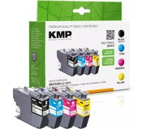 Kārtridžs KMP Brother LC-3213 Melns Zils Magenta Dzeltens 4x400 S B100V Atjaunots