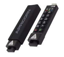 Apricorn Aegis Secure Key 3NXC USB zibatmiņa 16 GB USB Type-A 3.2 Gen 1 (3.1 Gen 1) Melns